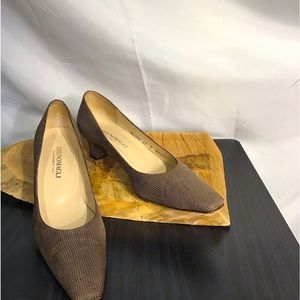 Bruno Magli Brown Suede Women’s Chunky Heel
